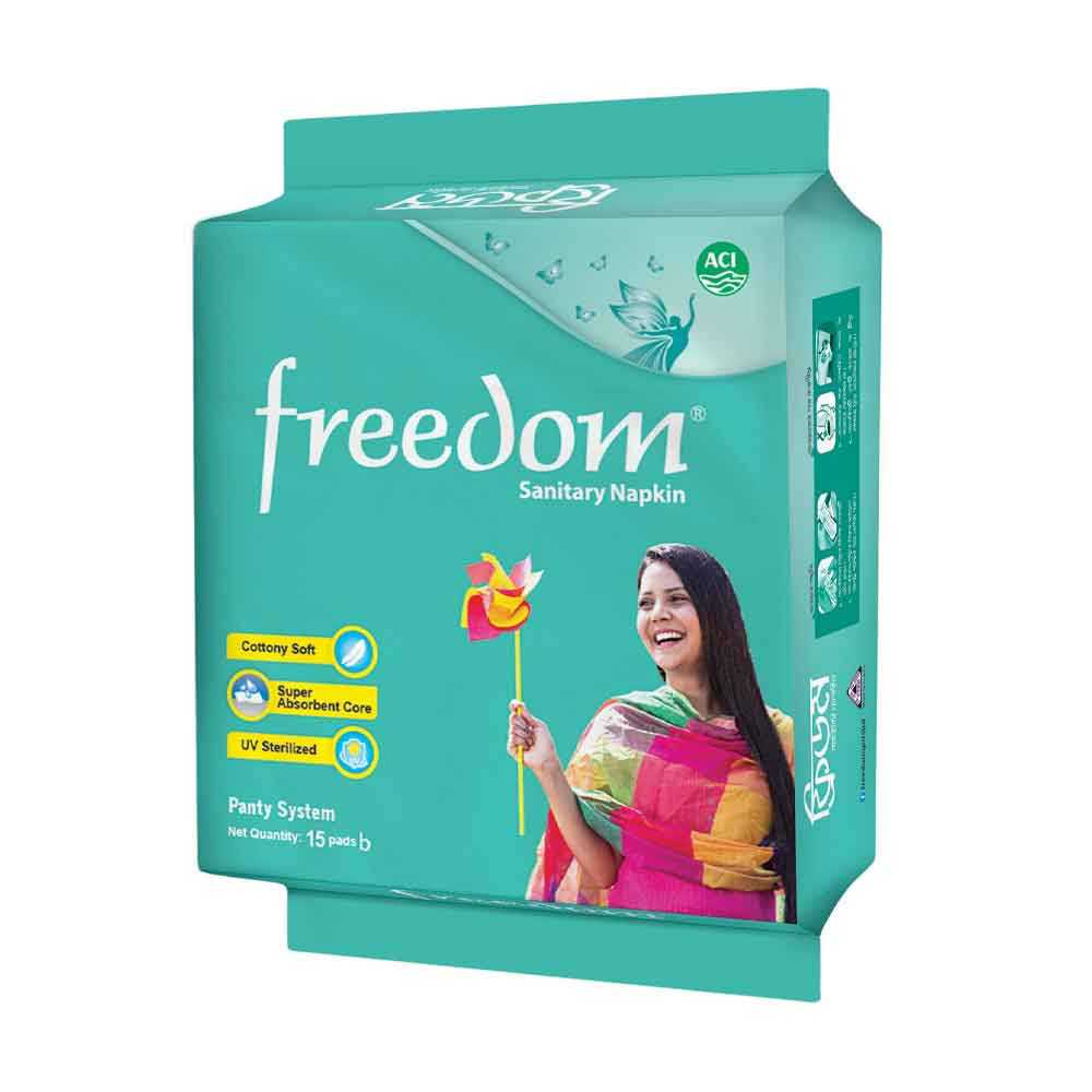 ফ্রিডম স্যানিটারি ন্যাপকিন-১৫ পিস