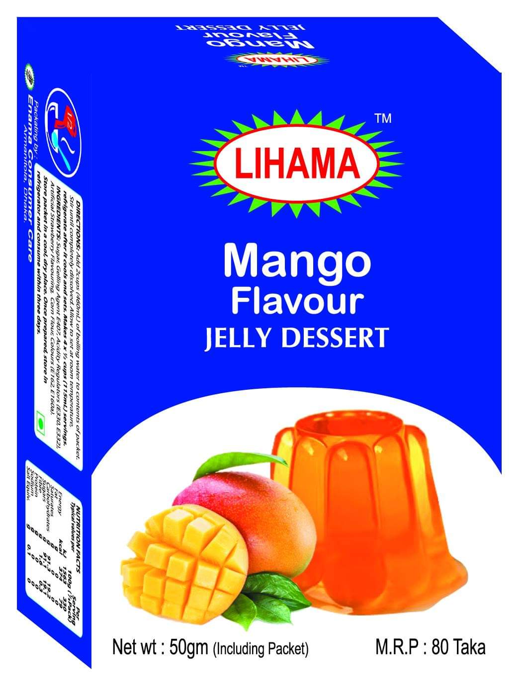 Lihama Mango Flavour Jelly Dessert